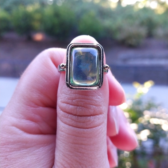 Jewelry - Vintage Iridescent Silver Ring